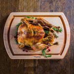 Reversible Turnabout Cutting Board with Cradle Well 20x14